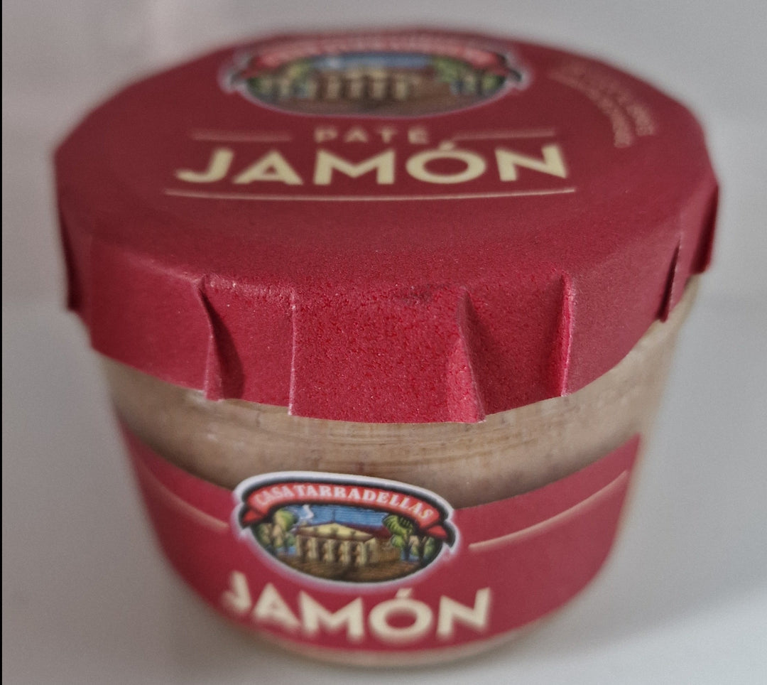 Paté Jamon  125 gr. Glas .Schinkenpastete Casa Tarradellas