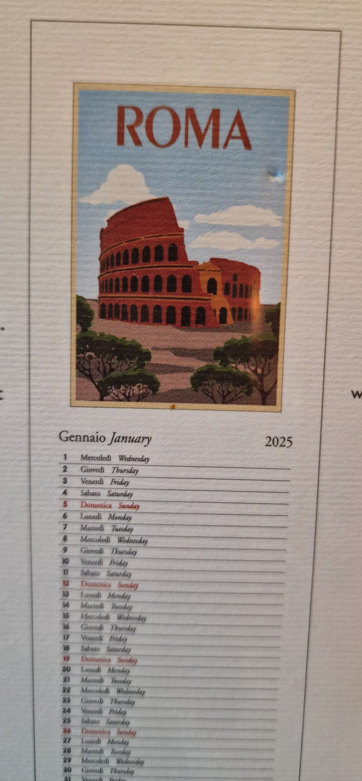 Wandkalender;2025 "Vacanze Italiana"