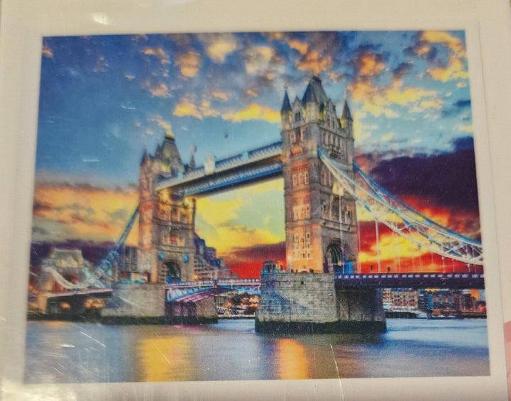 Diamond - Painting - Set "London Tower Bridge", ca. 50 cm  x 40cm 