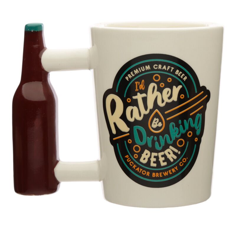 Keramik Tasse "I'd Rather Be Drinking Beer"