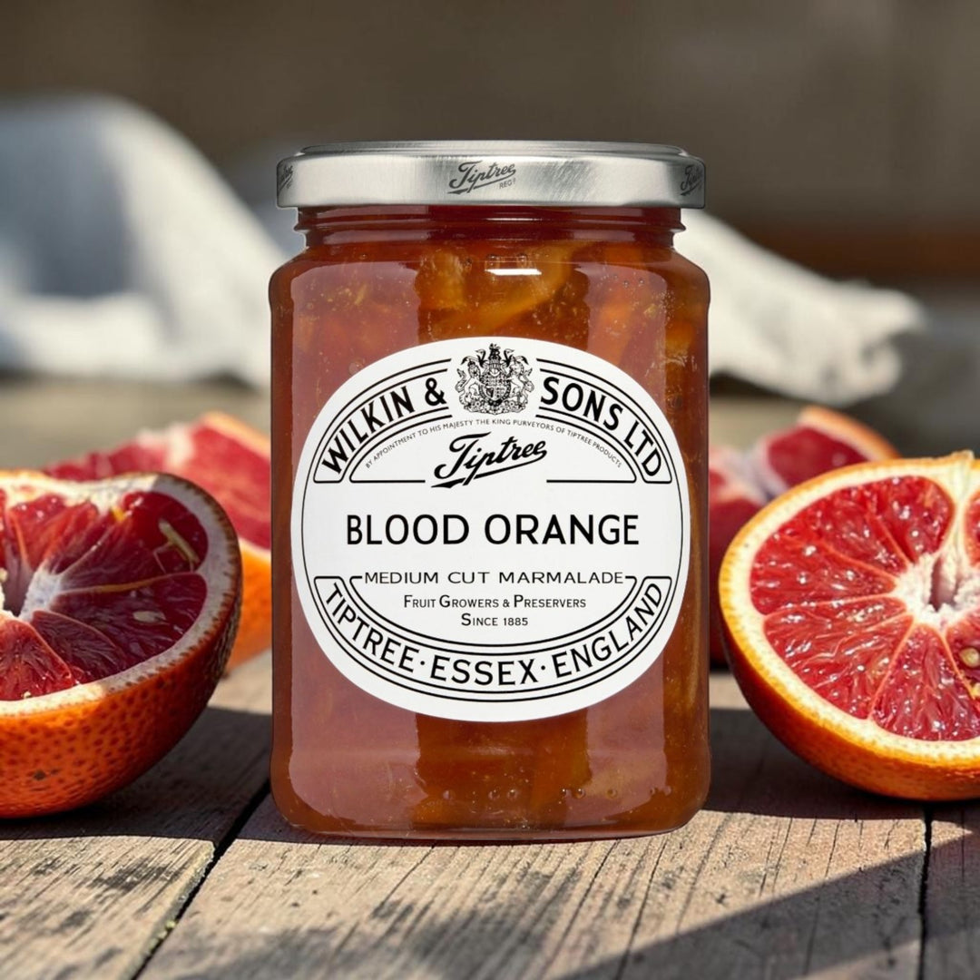 Blood Orange (Blutorange )  Marmelade, Tiptree, Wilkin and Sons, 340 gr Glas. KI- Info