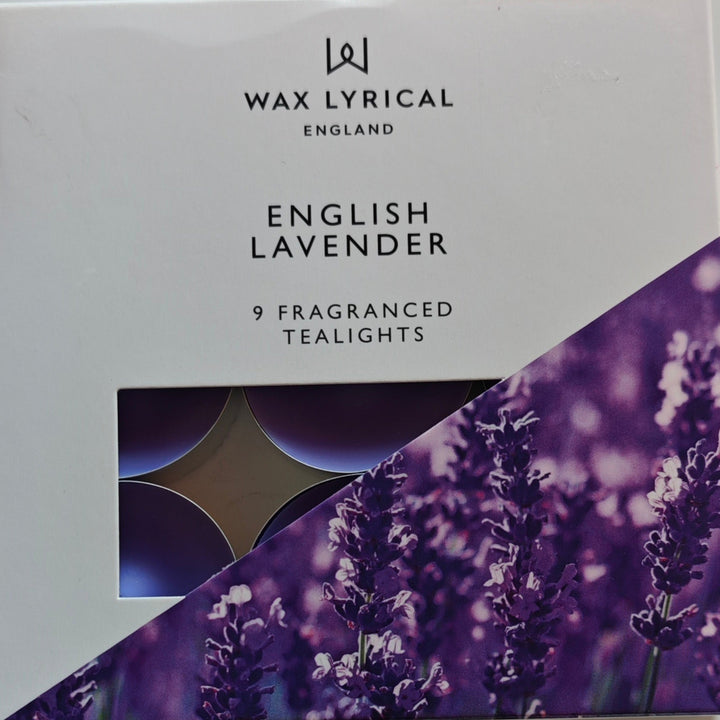 Teelichte von Wax Lyrical "English Lavender"-Duft,  9er Pack