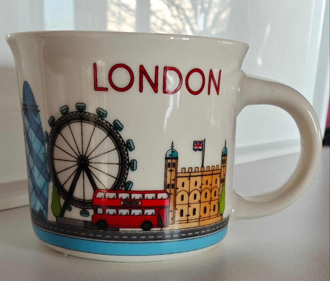 Espresso-Tasse  London Sehenswürdigkeiten , Porzellan