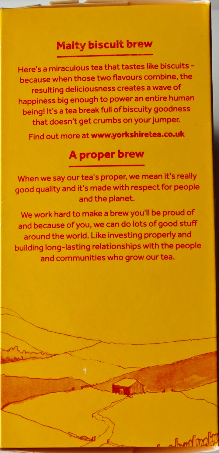 Yorkshire Tea "Malty Biscuit Brew", 40 Teebeutel