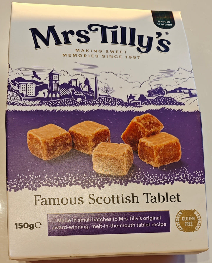 Mrs. Tilly's  Famous Scottish Tablet, Fudges, 150 gr. Packung