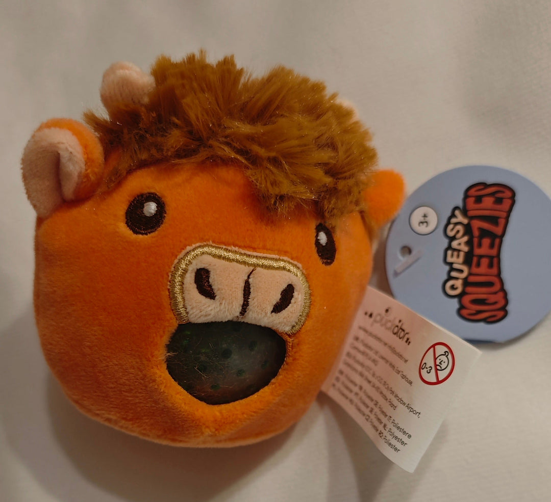 Quetschtier /Stressball  "Highland Cow", orange