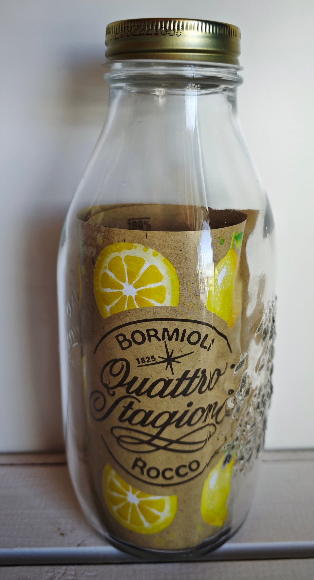 Einmach-Kochflasche "Quattro Stagioni" von Bormioli  ca. 1 Liter