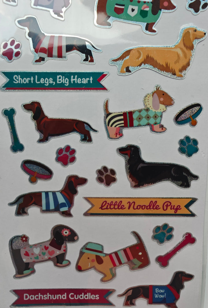Aufkleber-Set "Dackel / Dachshund"