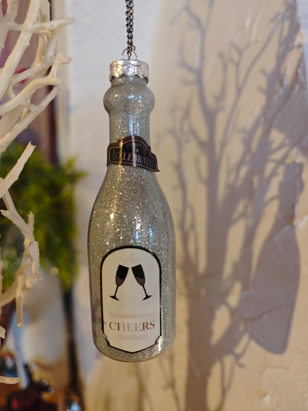 Weihnachtsbaum Ornament / Anhänger " Champagner"