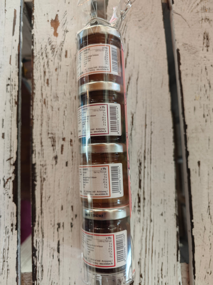 "French Kiss" Miniaturen Turm, 4 leckere  französische Konfitüren