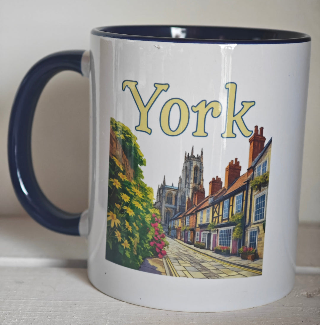 Tasse , Porzellan, Motiv "York"