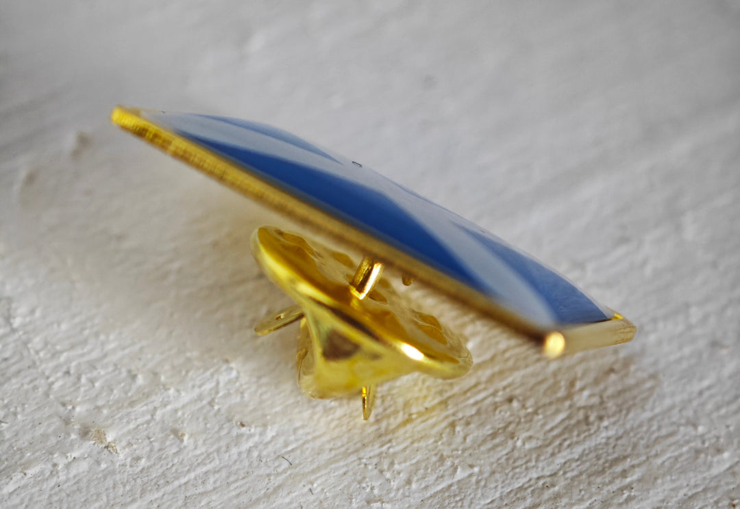 Brosche/Pin/Anstecknadel, "Schottland-Flagge ", goldfarbige Legierung