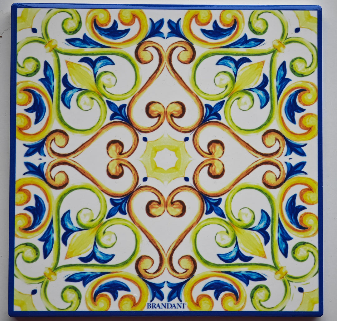 Keramik Untersetzer mit wundervoll italienischem Motiv