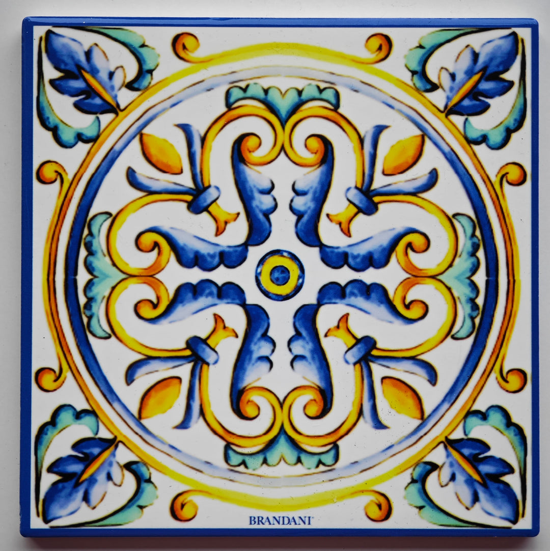 Keramik Untersetzer mit wundervoll italienischem Motiv