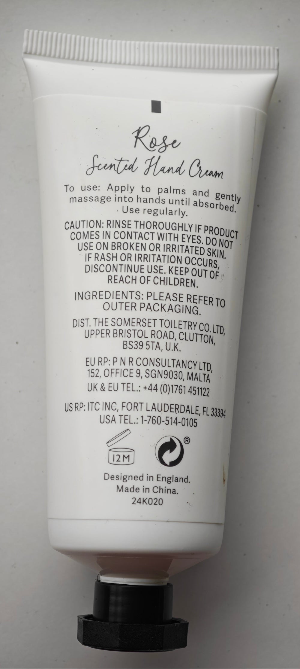 Handcreme von Asquith & Somerset "Rose", 60 ml