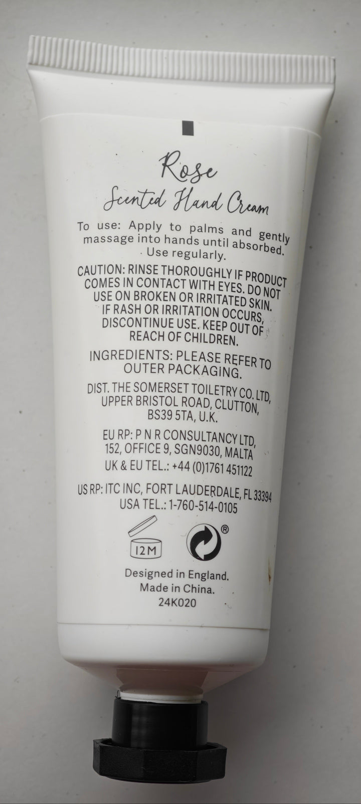 Handcreme von Asquith & Somerset "Rose", 60 ml