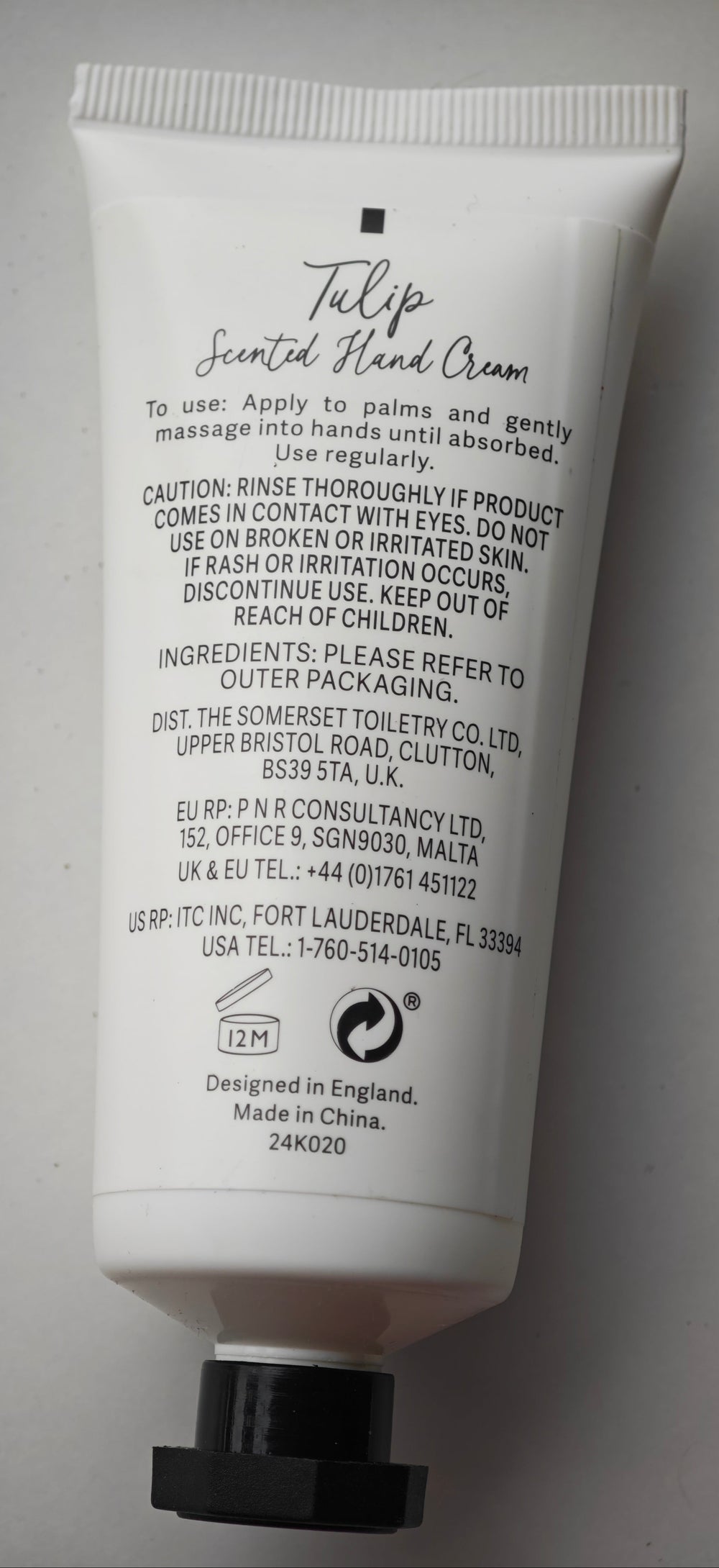 Handcreme von Asquith & Somerset "Tulip", 60 ml