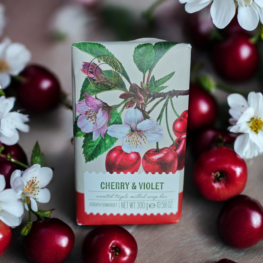 Asquith & Somerset Seifenstück "Cherry & Violet" 300 gr.