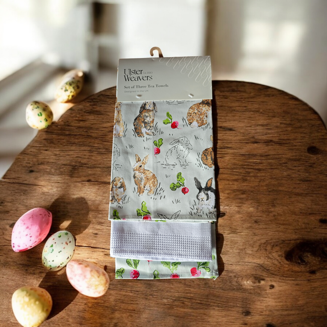 Ulster Weavers Geschirrtücher 3er Set, mit Hasen-Motiv (Motiv 2 )