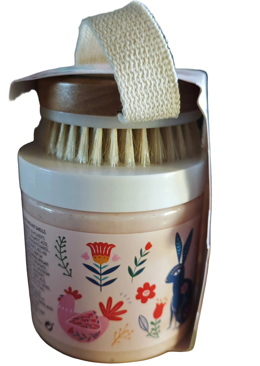 Asquith & Somerset Body Scrub (Körper-Peeling) mit Bürste. "Jasmine & Vanilla"