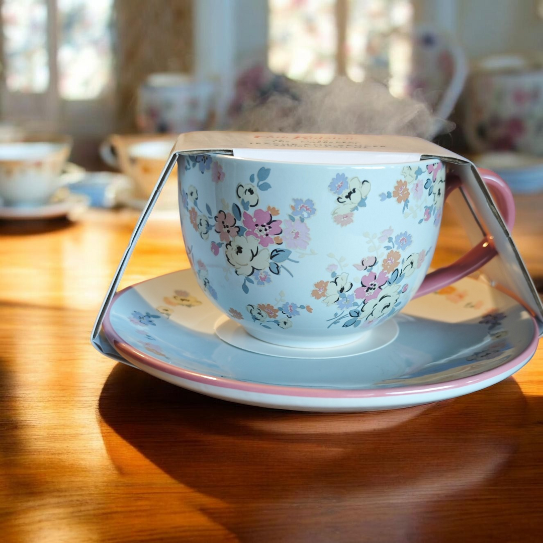 Cath Kidston Set Teetasse mit Untertasse aus der " Clifton Rose "-Serie