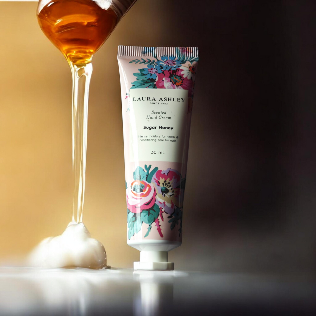 Handcreme von Laura Ashley "Sugar Honey", 30 ml, Reisegröße