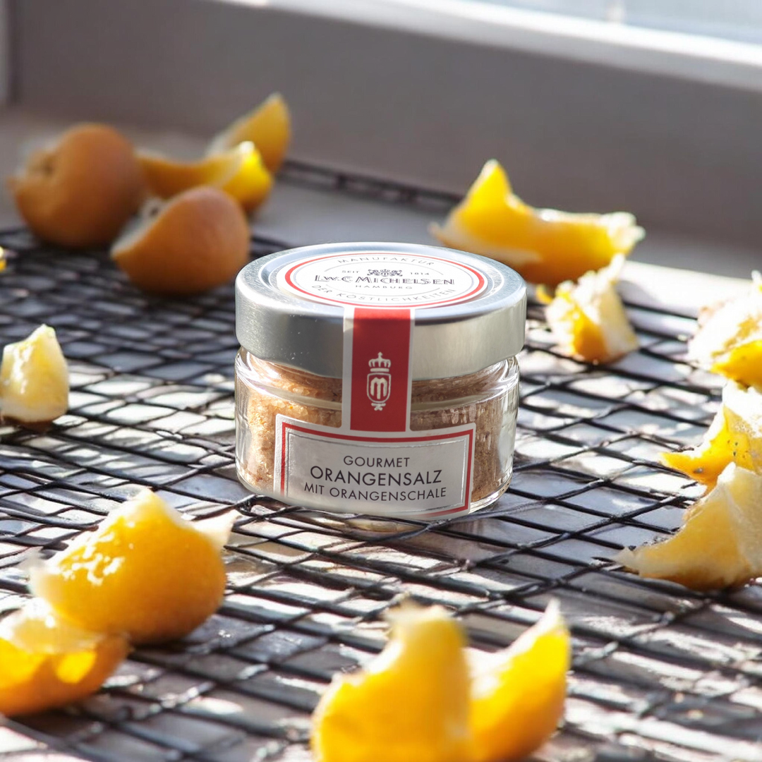 Gourmet Orangen-Salz 100 gr. Glas