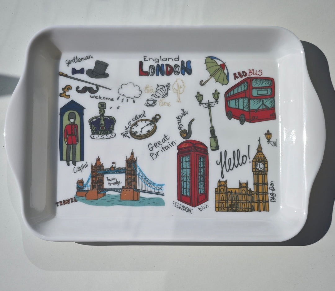 Mini Tablett  "London "  Motiv  (Lesser&Pavey)