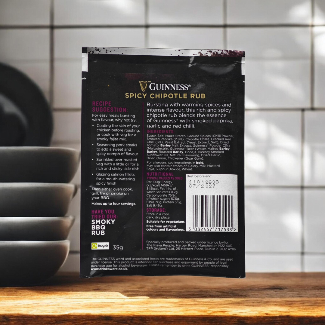 Guinness Gewürzmischung " Spicy Chipotle Rub", 35gr