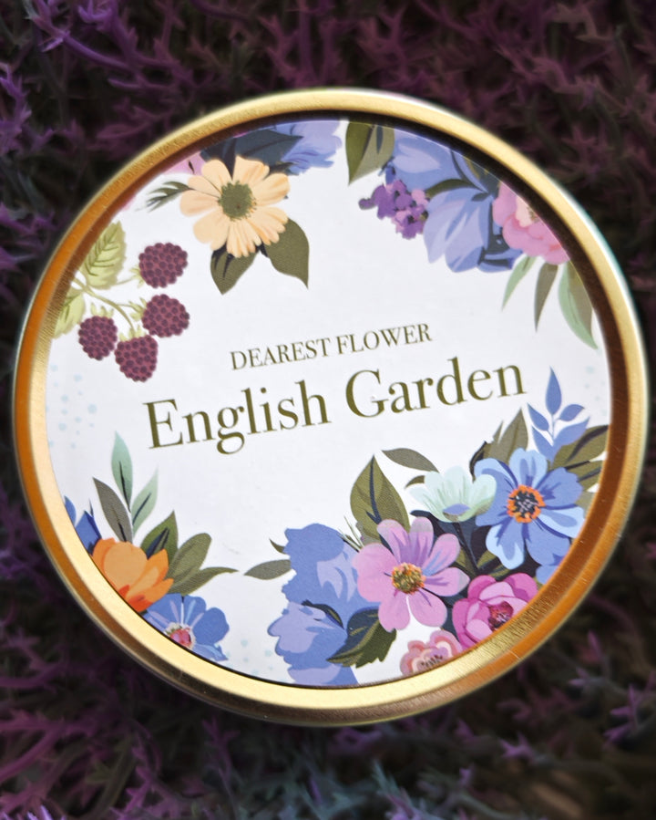 Duftkerze "English Garden" 130 gr. in hübscher Blechdose