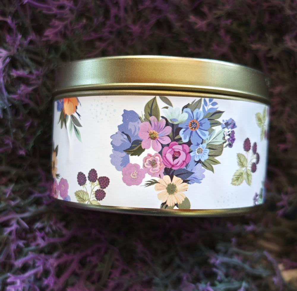 Duftkerze "English Garden" 130 gr. in hübscher Blechdose