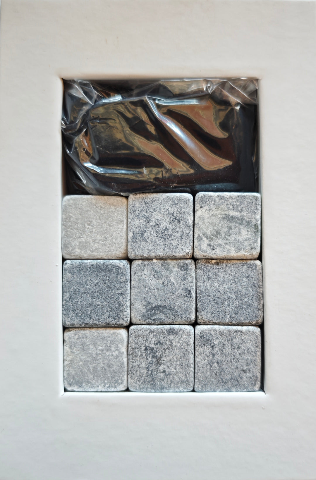 Whisky Kühlsteine, Set mit 9 Steinen und Aufbewahrungsbeutel