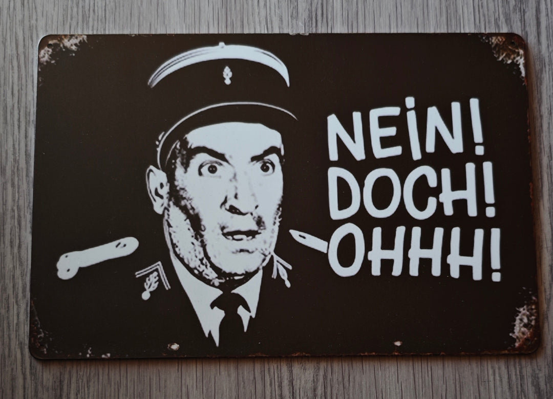 Blechschild "Commissaire"