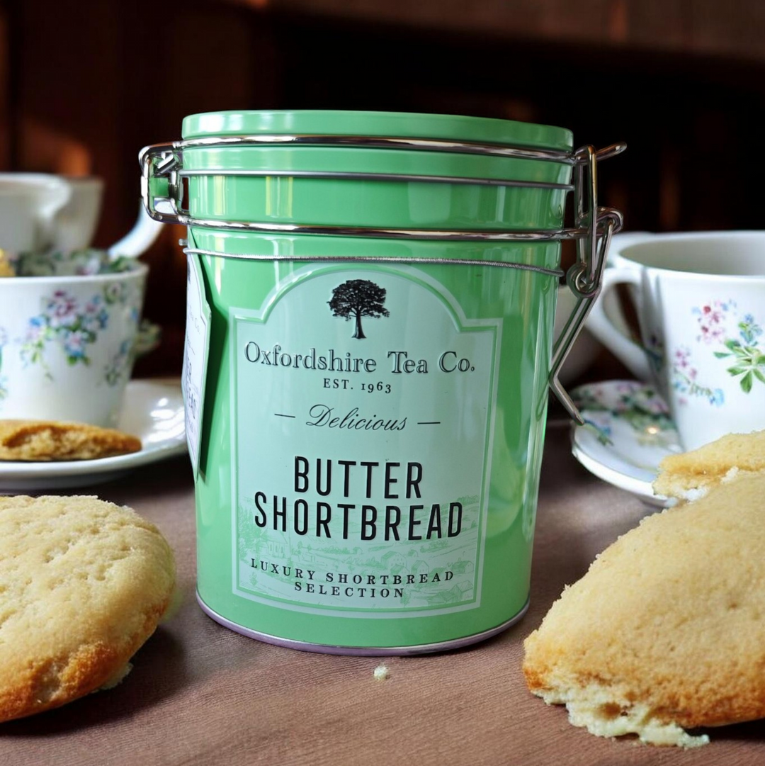 Oxfordshire Tea Co.  Butter Shortbread  in Schmuckdose, grün, 90 gr