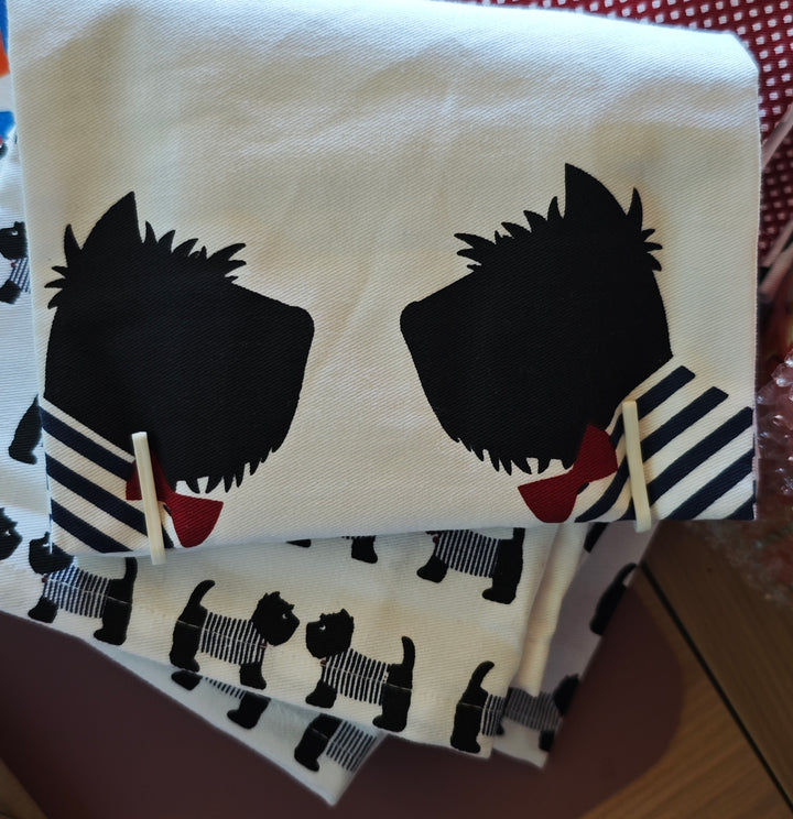 Geschirrtücher "Scottie Dogs ", 2er Set