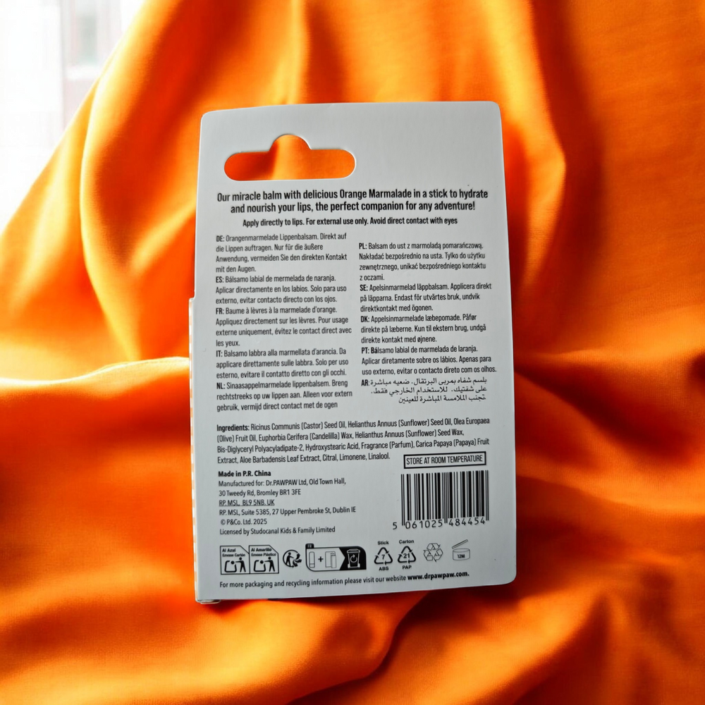 Dr. PAWPAW Lippenbalsam mit Orangenmarmeladen-Geschmack "Paddington"