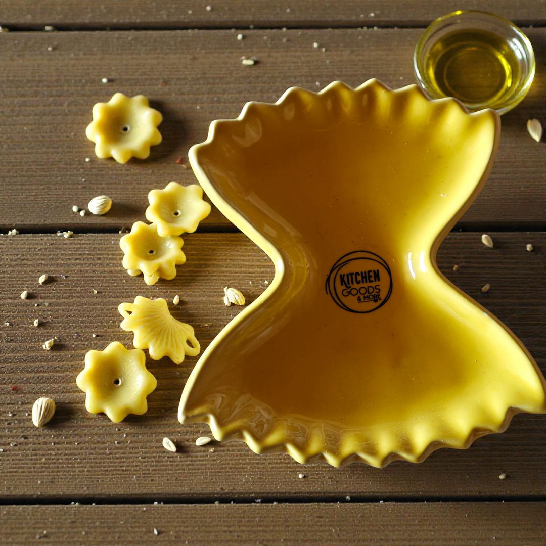 Antipasti Teller in Form einer "Farfalle"- Nudel