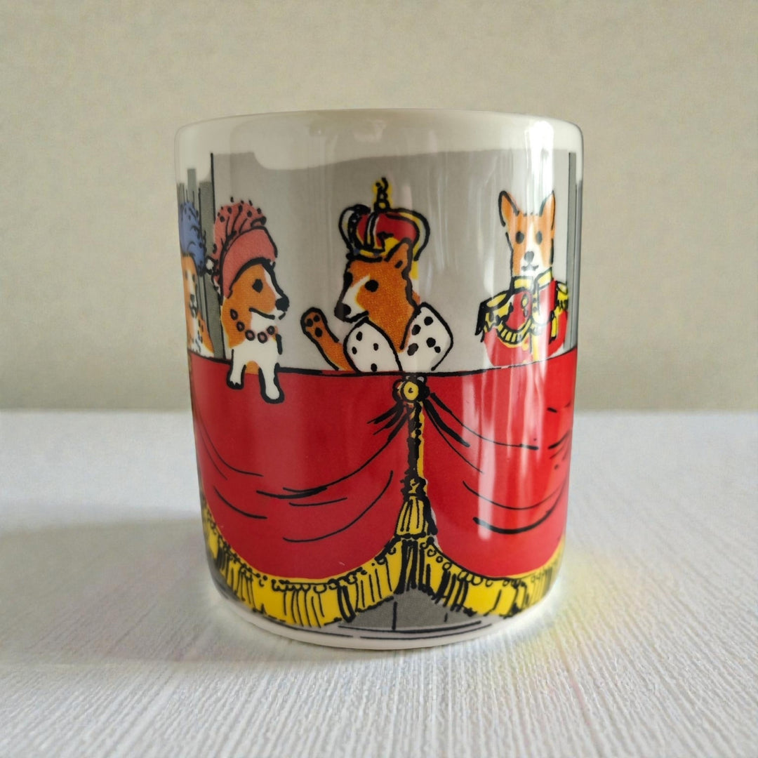 Tasse / Becher "Corgies on the balcony"