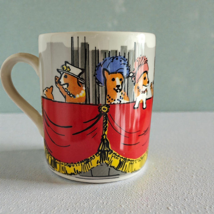 Tasse / Becher "Corgies on the balcony"