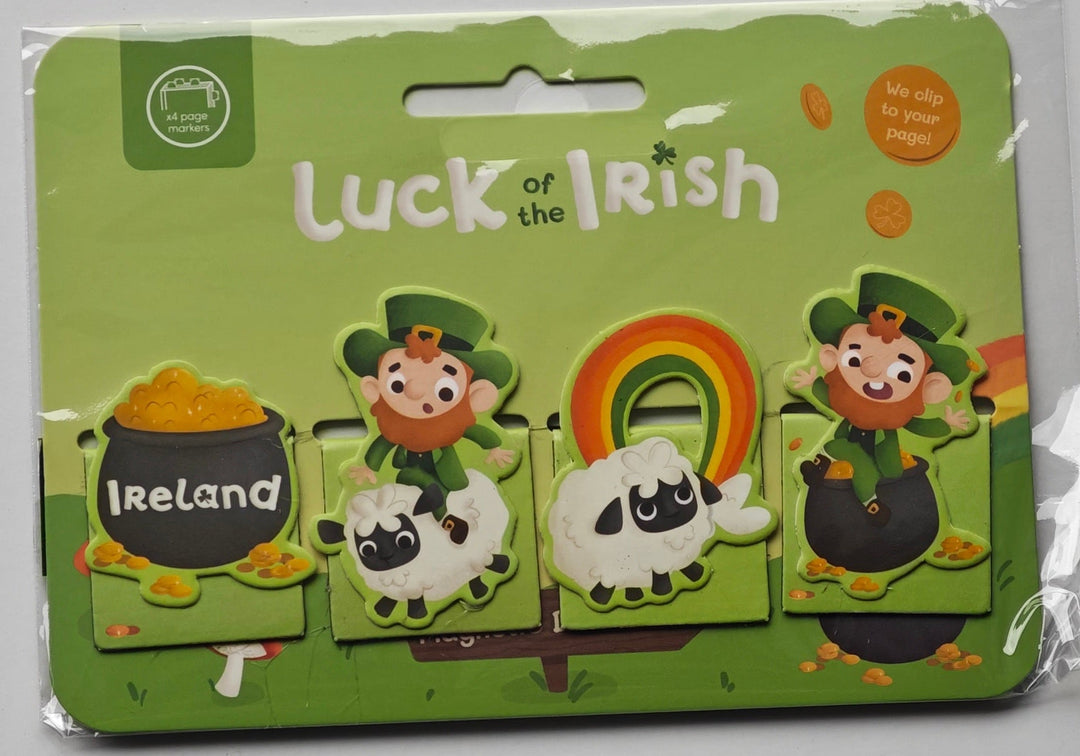 Luck of the Irish Magnetische Lesezeichen, 4er Set