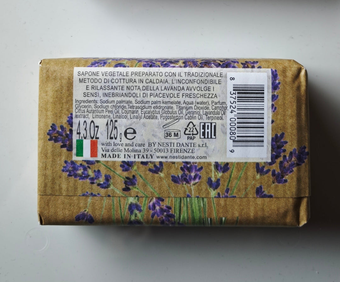 Nesti Dante , 150 gr. Seifenstück
"Marsiglia in Fiore", Lavendel
