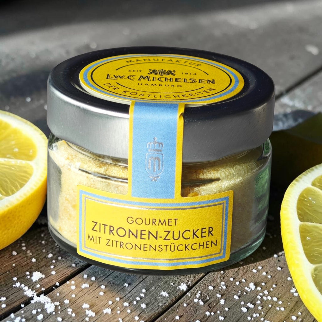 Gourmet Zitronen-Zucker 75 gr. Glas