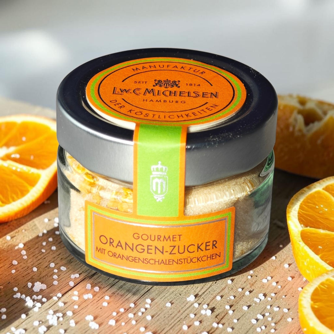 Gourmet Orangen-Zucker 75 gr. Glas
