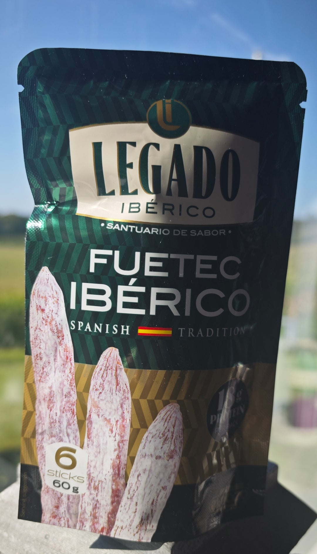 Spanische luftgetrocknete Iberico Salami , Sticks 60 gr. Tüte