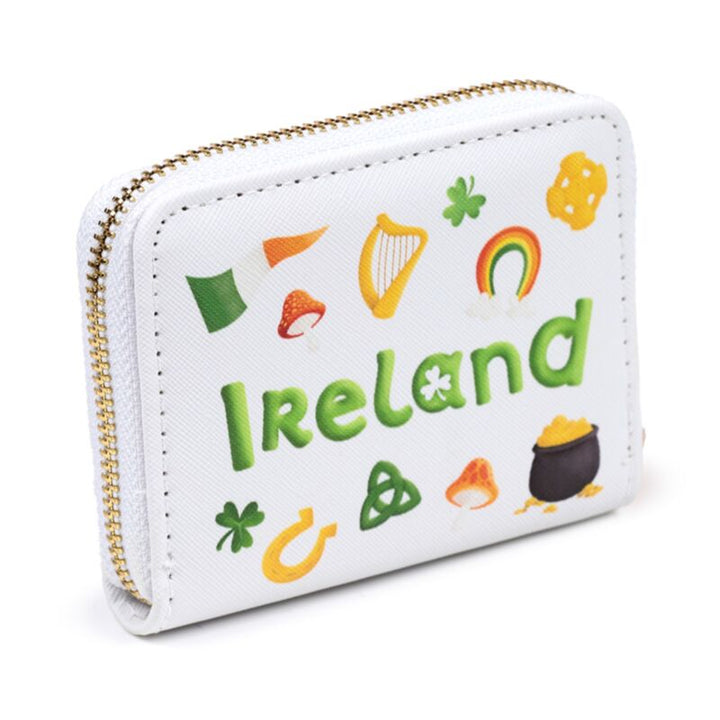 Luck of the Irish Portemonnaie mit Reißverschluß, weiß, Rückseite