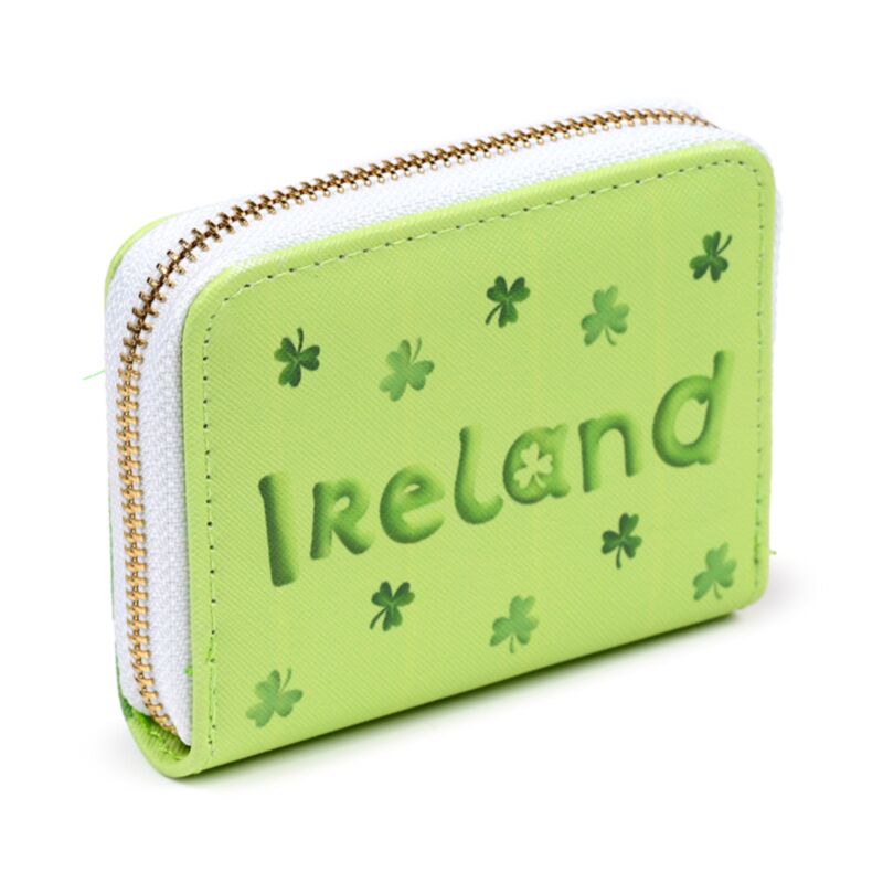 Luck of the Irish Portemonnaie mit Reißverschluß, grün, Rückansicht