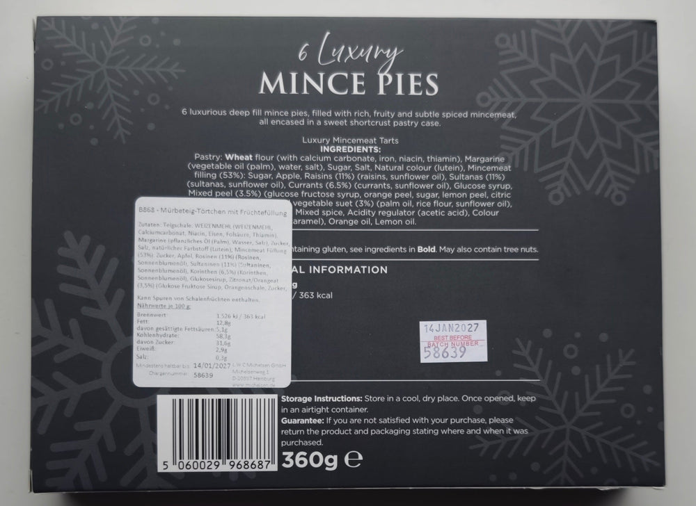 Reids Mince Pies Rückseite