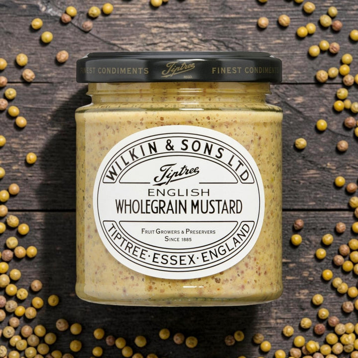 Wilkin & Sons, Tiptree,  English Wholegrain Mustard (grober Senf) KI- INFO