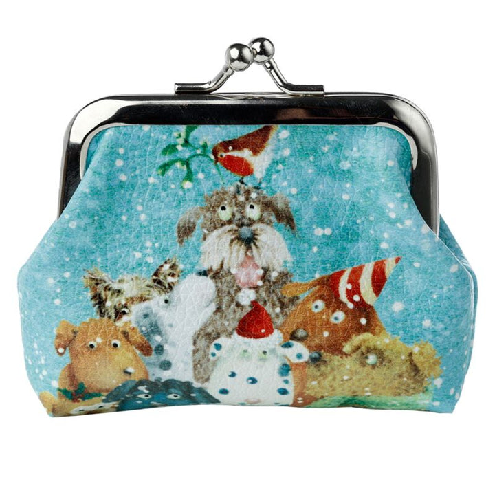 Portemonnaie, Geldbörse Motiv "Hunde  ", weihnachtlich