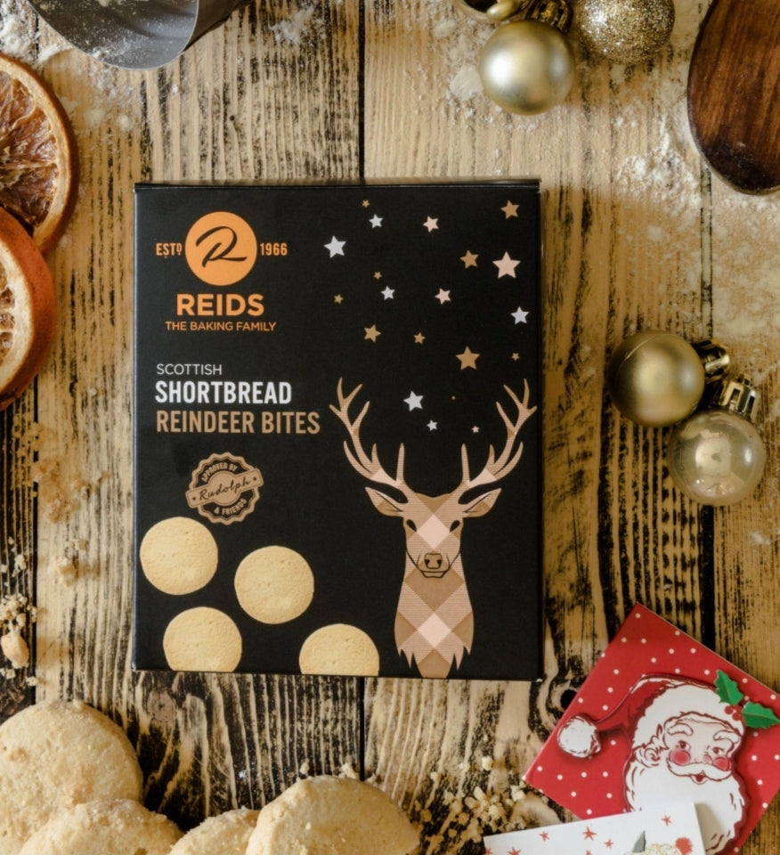 REIDS Christmas Reindeer Bites, weihnachtliches Shortbread